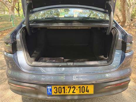 תא המטען פחות מרשים במציאות לעומת הנתון שעל הנייר