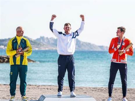 אלוף אולימפי כחול לבן (Johnny Fidelin/Icon Sport via Getty Images)