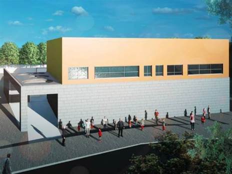 היכל ספורט על שמו של ימנו זלקה ז"ל (קרדיט הדמייה: נופר אדרכלים)