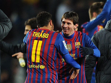 מסי וטיאגו, רק שזה לא ייגמר כמו ב-1984 (gettyimages)