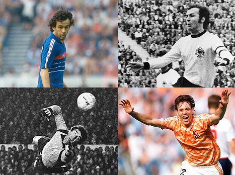 עם כיוון השעון: בקנבאואר, ואן באסטן, זוף ופלאטיני. הם חזק בהרכב (gettyimages)