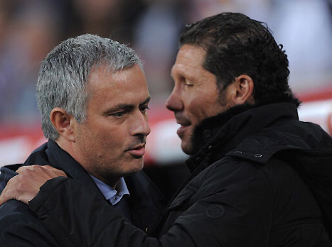 ההצלחה והכשלון. סימאונה ומוריניו בגמר הגביע (gettyimages)