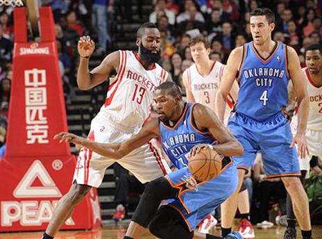 דוראנט מול הארדן ויוסטון. בקרוב שוב ביחד? (gettyimages)