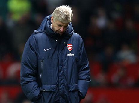 ונגר, שחקניו קפאו באולד טראפורד (gettyimages)