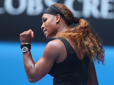 סרינה וויליאמס, מיהרה בגלל החום (gettyimages)