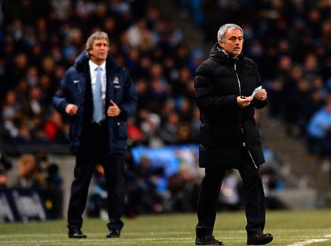 מוריניו לא הפתיע איש כשעלה במערך הגנתי (GETTYIMAGES)