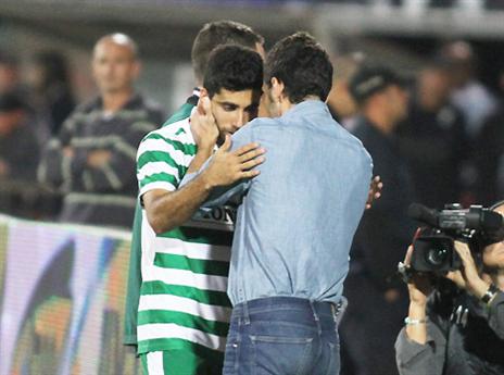 בנאדו ועזרא במשחק הקודם מול בית"ר. יחגגו שוב? (אלן שיבר)