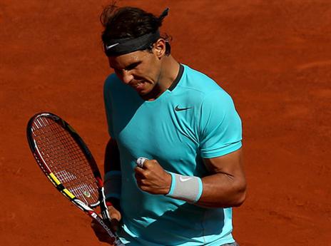 נדאל. זה היה נראה כמו סיבוב ראשון (GETTYIMAGES)