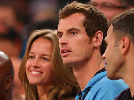 גם אנדי מארי ובת זוגו צפו במשחק (gettyimages)