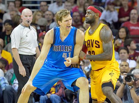 נוביצקי מול לברון. יש ממה לחשוש? (gettyimages)