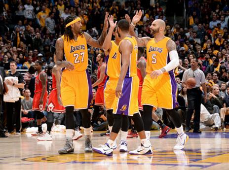 איזה משחק. הלייקרס חוגגים (gettyimages)