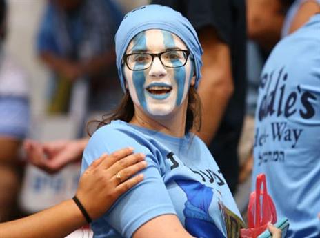 אוהדי אילת עוד היו אופטימים לפני המשחק (דני מרון)