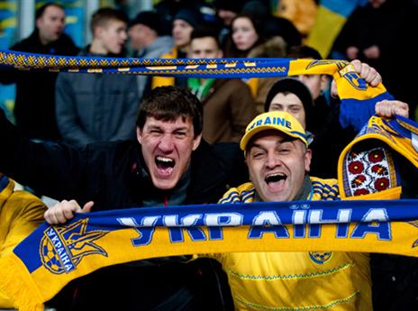 הקהל האוקראיני נהנה ממה שראה (getty)