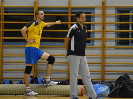 בר נצר. יכול להיות מרוצה (צילום: רינת ורדי, אתר מכבי ת"א)