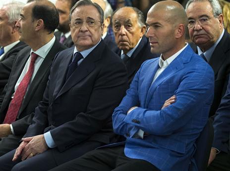 זינדין זידאן עם פלורנטינו פרס (gettyimages)