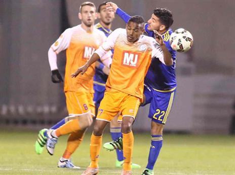 אבי ריקן. הצהובים חמקו מהפתעה (צילום: אלן שיבר)