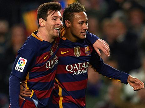 ברצלונה תעז לוותר עליו? ניימאר עם מסי (gettyimages)