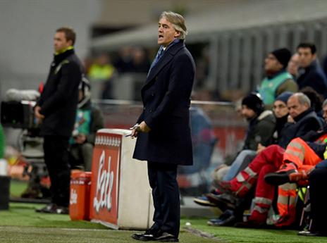 מוכן למפגש מול רומא. מאנצ'יני (getty)