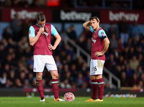 שחקני ווסטהאם מאוכזבים (getty)