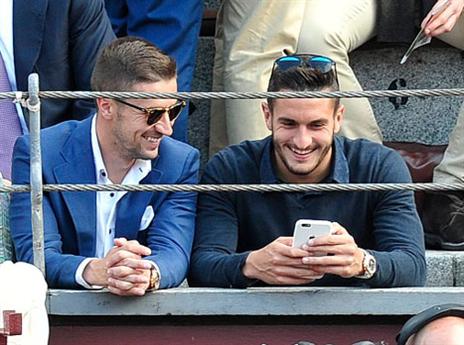 חיוכים לפני הגמר. קוקה וגאבי (GETTYIMAGES)