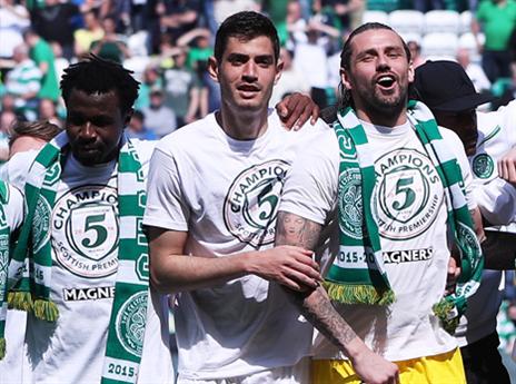 ניר ביטון חוגג אליפות עם סלטיק (Getty)