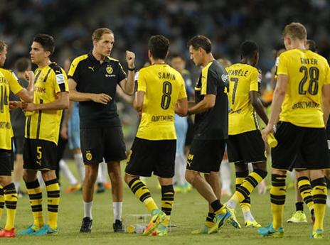 טוכל ושחקניו לפני הפנדלים (GETTY)