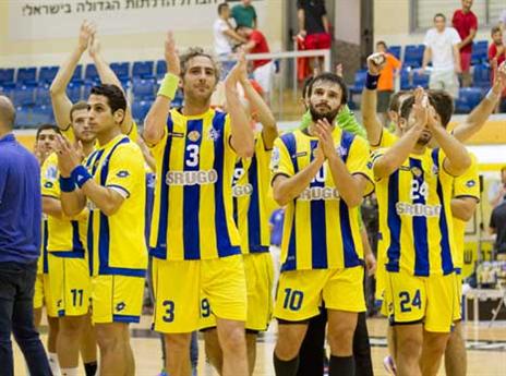 ניצחון מתוק. שחקני מכבי (יועד כהן איגוד הכדוריד)