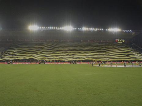 שלט הפריסה שכבש את איצטדיון טדי (ליאת אבשלומי)