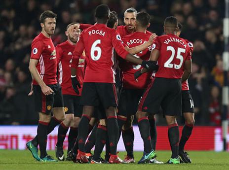 ניצחון ליגה שלישי ברציפות. יונייטד חוגגת (Getty)