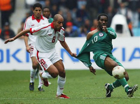 אוקוצ'ה בימיו היפים במדי ניגריה באליפות אפריקה (Getty)