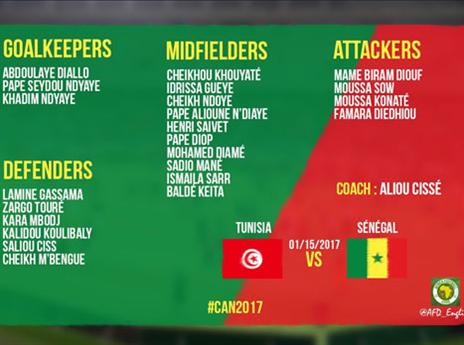 הסגל המלא של סנגל (טוויטר)