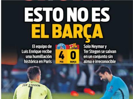 "זו לא בארסה", הכריזו בעיתון "ספורט"