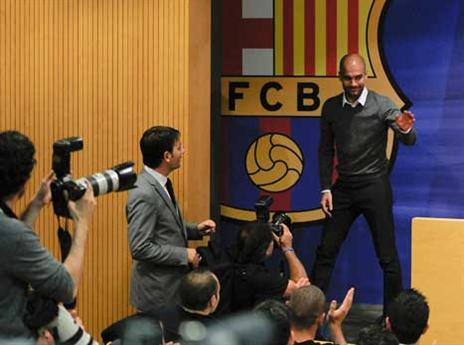 פפ הודיע שהוא עוזב באופן שונה מלואיס אנריקה (Getty)