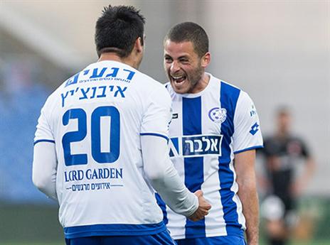 ימשיכו לחגוג בפלייאוף העליון? שחקני אשקלון (אלן שיבר)