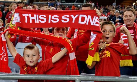 יש גם אוהדים אדומים באוסטרליה (האתר הרשמי של ליברפול)