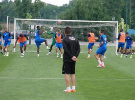 שביעות רצון מההכנות. ב"ש במחנה האימון (האתר הרשמי)