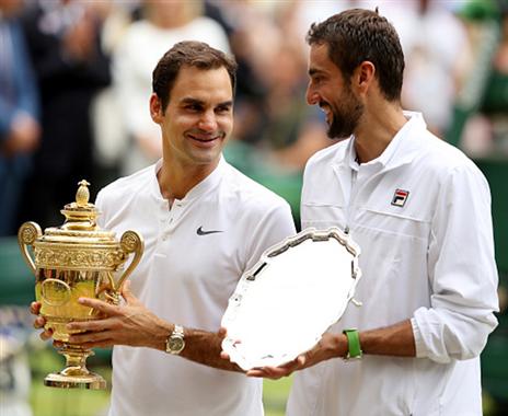 הפיינליסטים. פדרר וצ'יליץ' (getty)