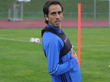 יוסי בניון באימון המסכם לפני ליכטנשטיין (ההתאחדות לכדורגל)