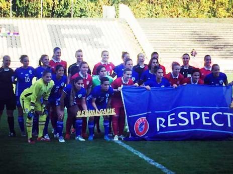 ביום שני מול ספרד (צילום: האינסטגרם של ההתאחדות לכדורגל)