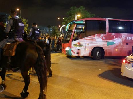 אבטחת שיא מול קטמון בשישי (צילום: אלן שיבר)