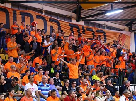 יראו חיזוק נוסף בקרוב. אוהדי נס ציונה (צילום: מנהלת הליגה)