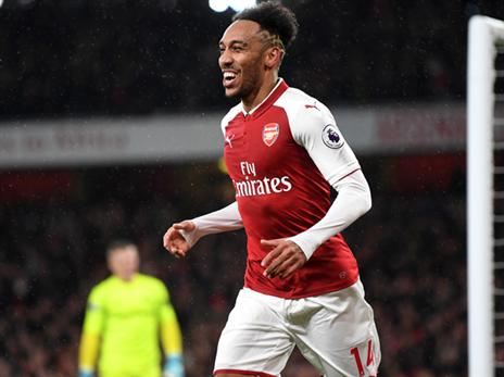 אובמיאנג. השמיני בתולדות ארסנל שכובש בבכורה (getty)