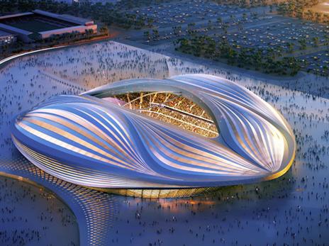 הדמיה של אחד מהאצטדיונים בקטאר (getty)