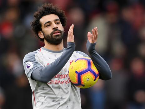 סלאח השתווה למסי (GETTY)