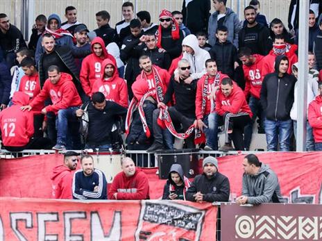 אוהדי כפר קאסם. עודדו לאורך כל המשחק (דני מרון)