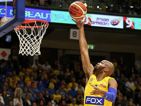 המצטיין של מכבי ת"א. טיוס (צילום: אלן שיבר)