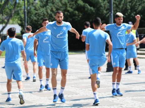 אימון עוררות לנבחרת (צילום: ההתאחדות לכדורגל)