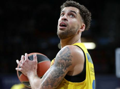 ווילבקין, משחק חלש שלו (צילום מהטוויטר של מכבי ת"א)