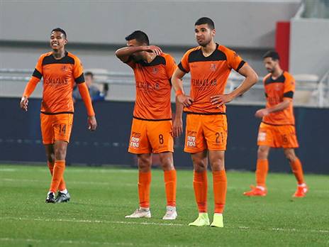 שחקני בני יהודה אחרי ההפסד לחיפה (אלן שיבר)