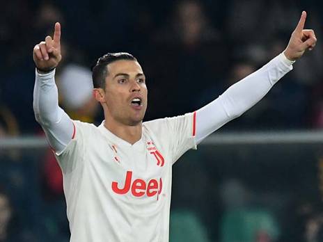 רונאלדו חגג ראשון (getty)